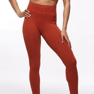 Vanquish Burnt Orange/Copper Ribbed Leggings